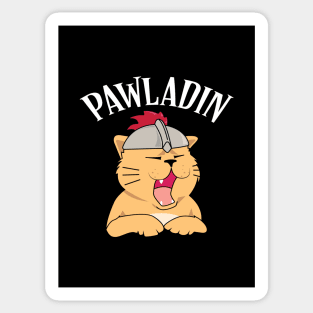 Pawladin Funny Cat Tabletop RPG Sticker